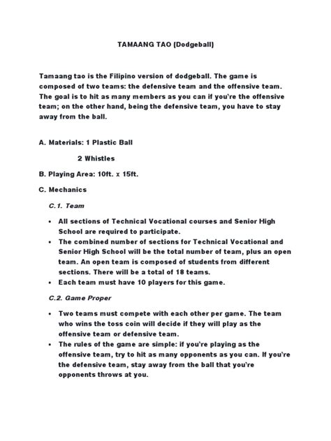 tamaang tao|Philippines Games Mechanics.docx .